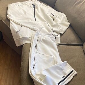 Ralph Lauren White track Suit with Black Accents